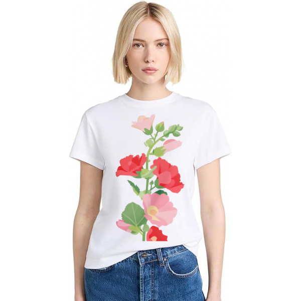 T-krekls ar puķēm