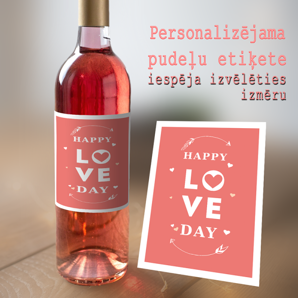 Personalizējama uzlīme Ar mīlestību V06