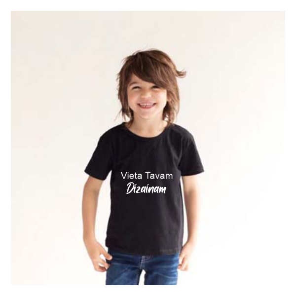 Personalizējams Bērnu kokvilnas T-krekls / dažādas krāsas