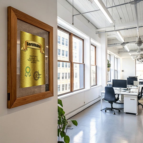 Personalizējams Sertifikāts ar zelta papīru S02