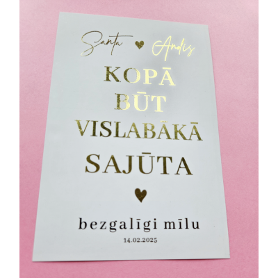 Personalizējama kartiņa ar...