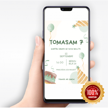 Digitālais ielūgums "Svētki"