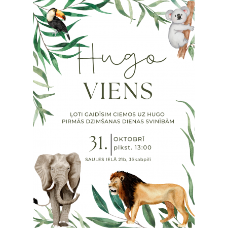 Ielūgums "Safari"