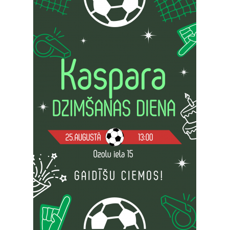 Ielūgums "Futbols"