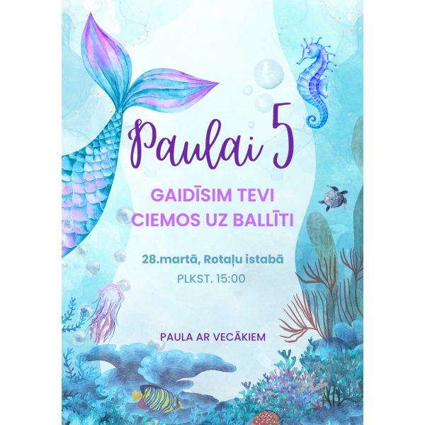 Ielūgums "Ūdens valstība"